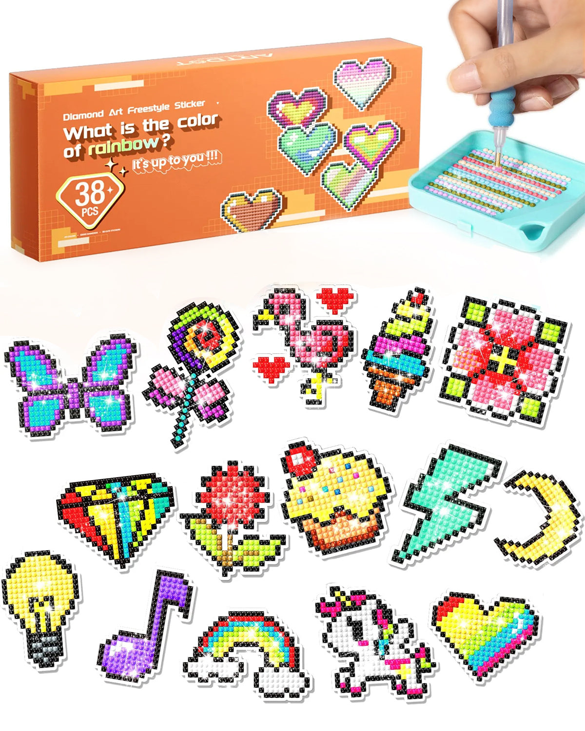 38 Freestyle Diamond Art Stickers Kits - ARTDOT