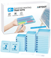 ARTDOT 30-Piece Stackable Blue Tray Set - ARTDOT