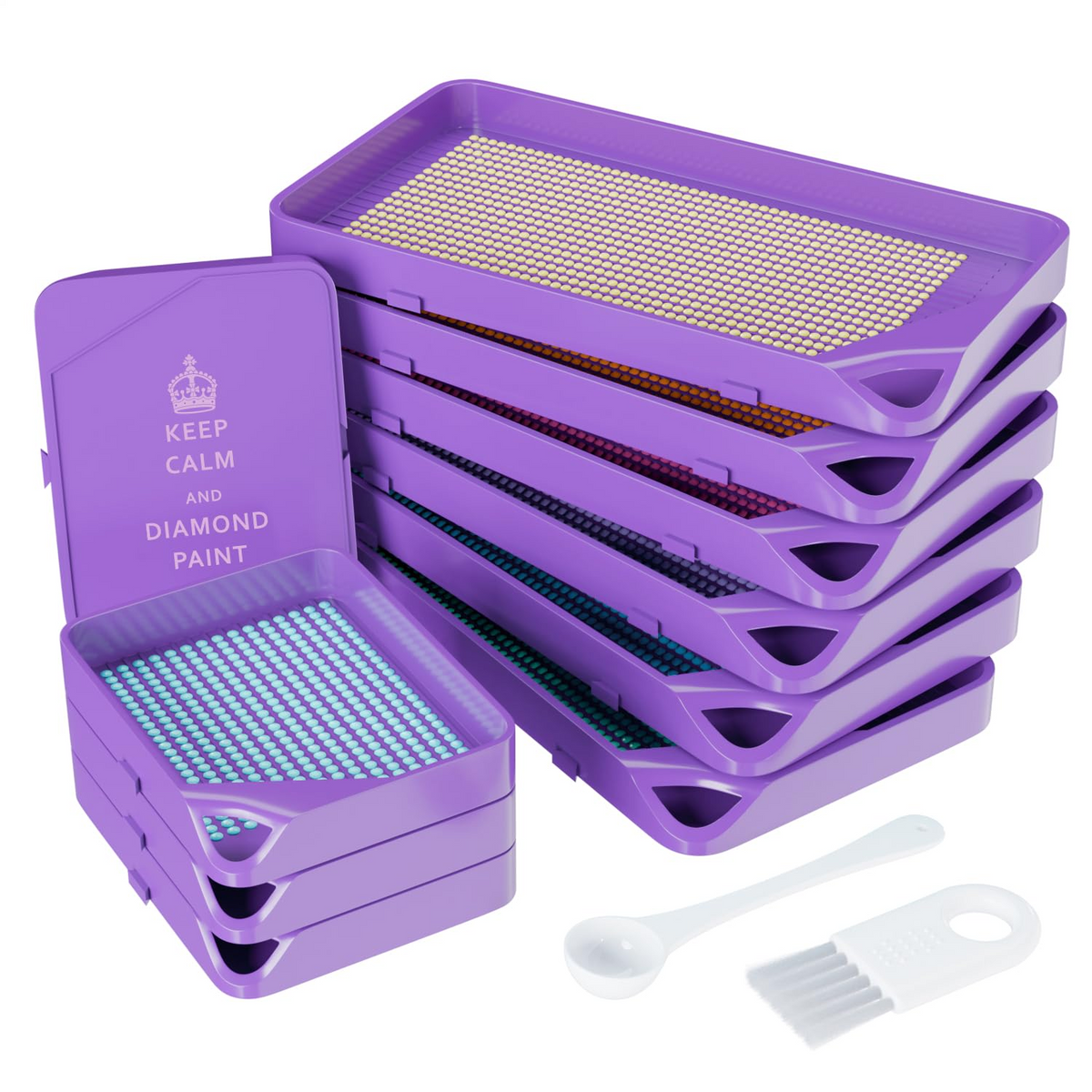 Purple Diamond Painting Trays Kit - ARTDOT