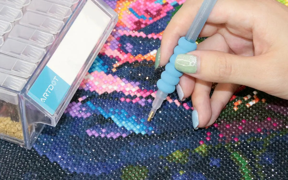 Pintura de diamantes con diamantes cuadrados y redondos Artdot