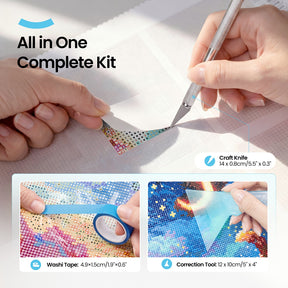 300-Piece Diamond Painting A7 Release Paper Kit ARTDOT