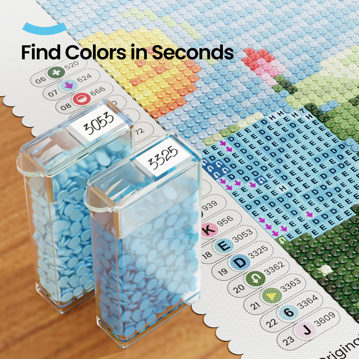 64 Grids Diamond Painting Storage Containers ARTDOT