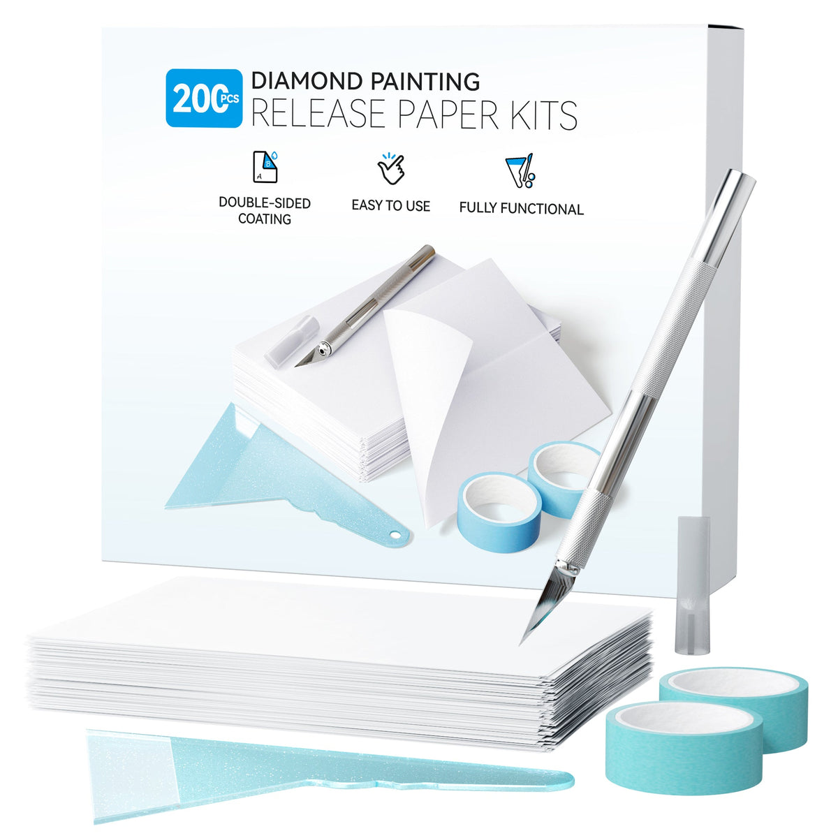 200-Piece Diamond Painting Release Paper Kit - ARTDOT