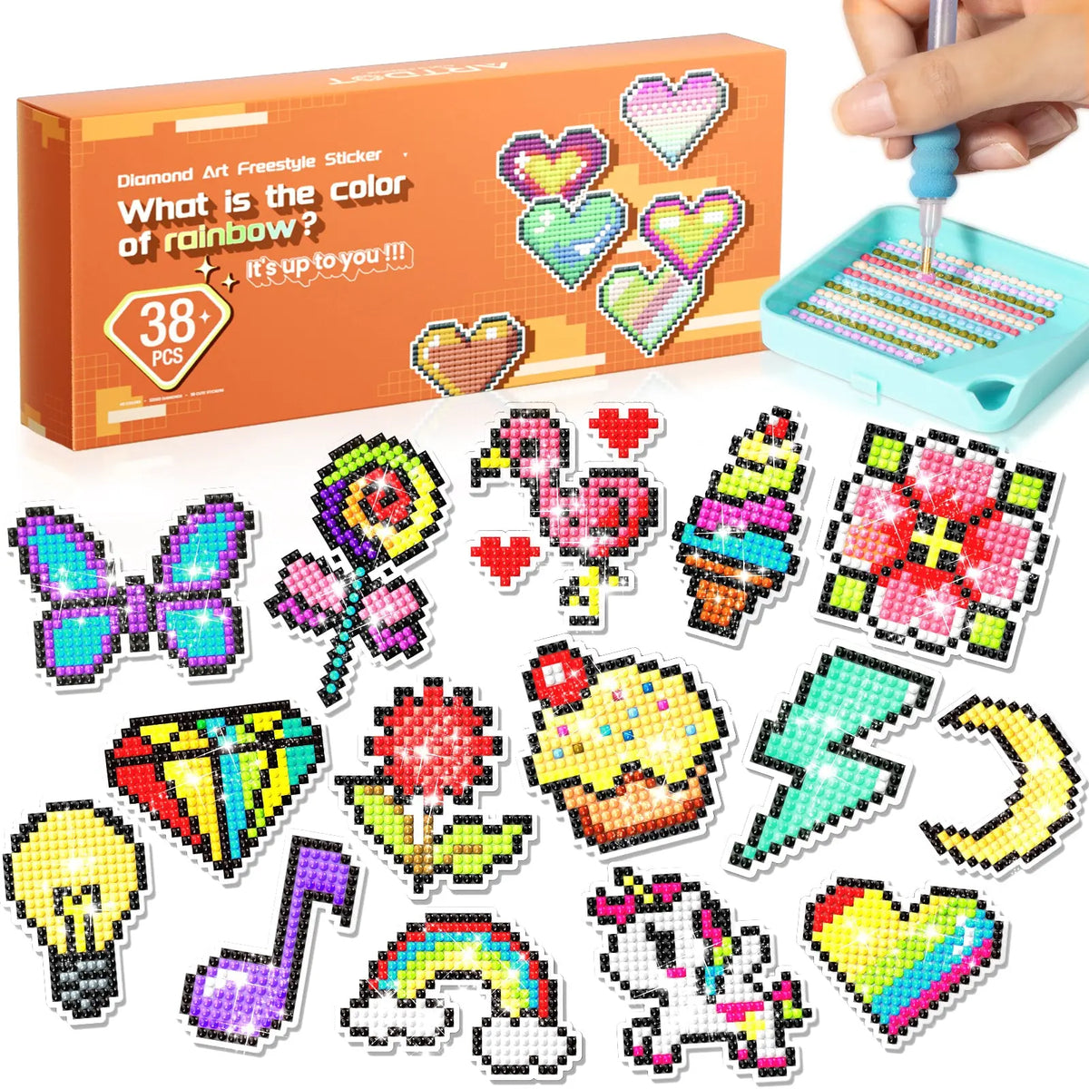 38 Freestyle Diamond Painting Stickers Kits - ARTDOT