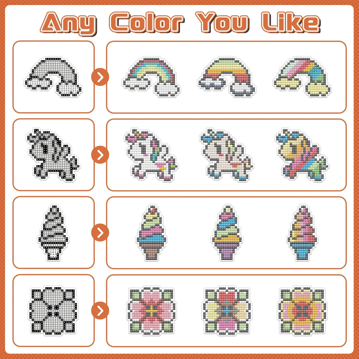 38 Freestyle Diamond Painting Stickers Kits - ARTDOT