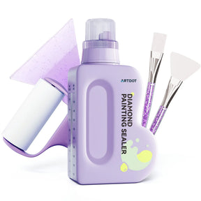 480ML Diamond Painting Sealer Kit with Measuring Cap