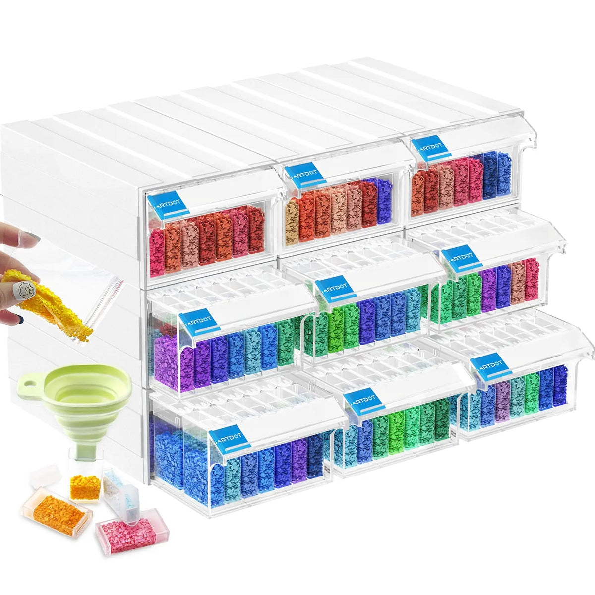 Stackable Diamond Painting Storage- ARTDOT
