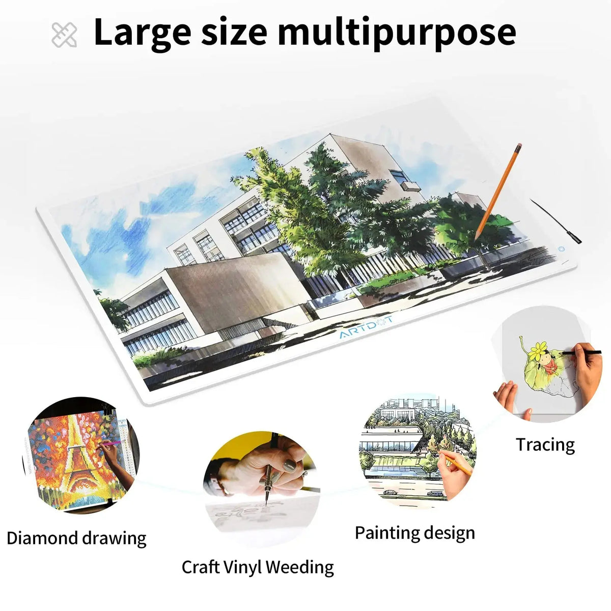 Artdot A2 Size Light Pad for Diamond Art