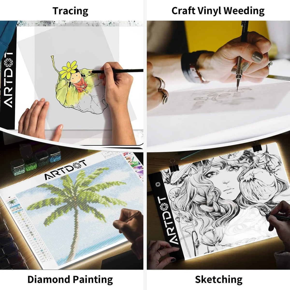 A4 Size Light Pad for Diamond Painting - ARTDOT