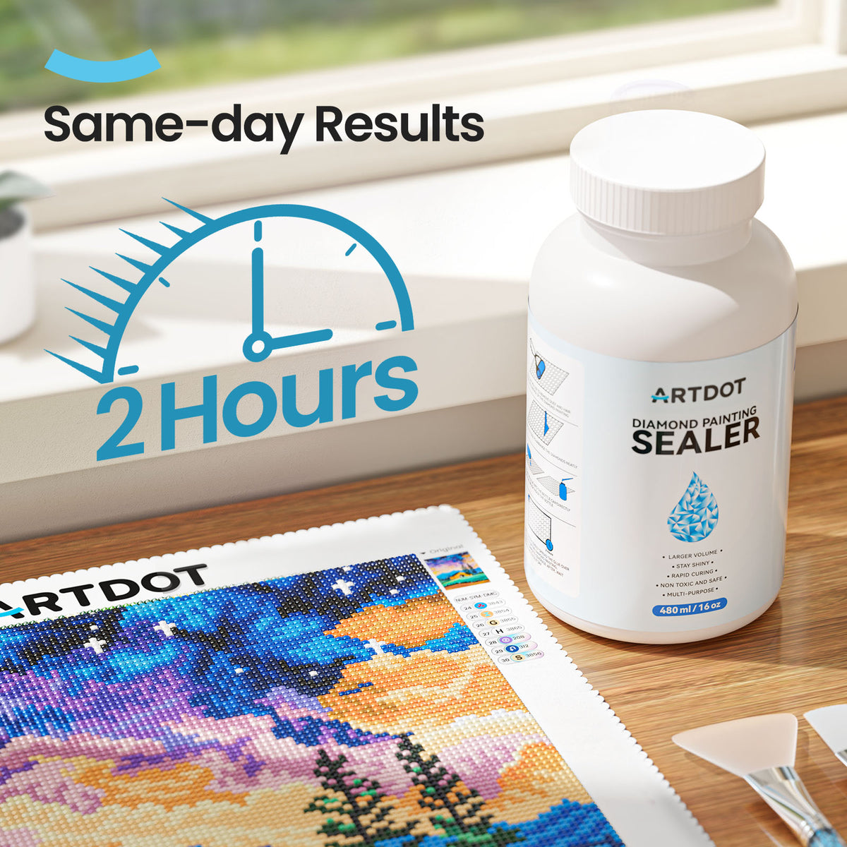 16 oz/480 ml Diamond Painting Sealer Kits ARTDOT