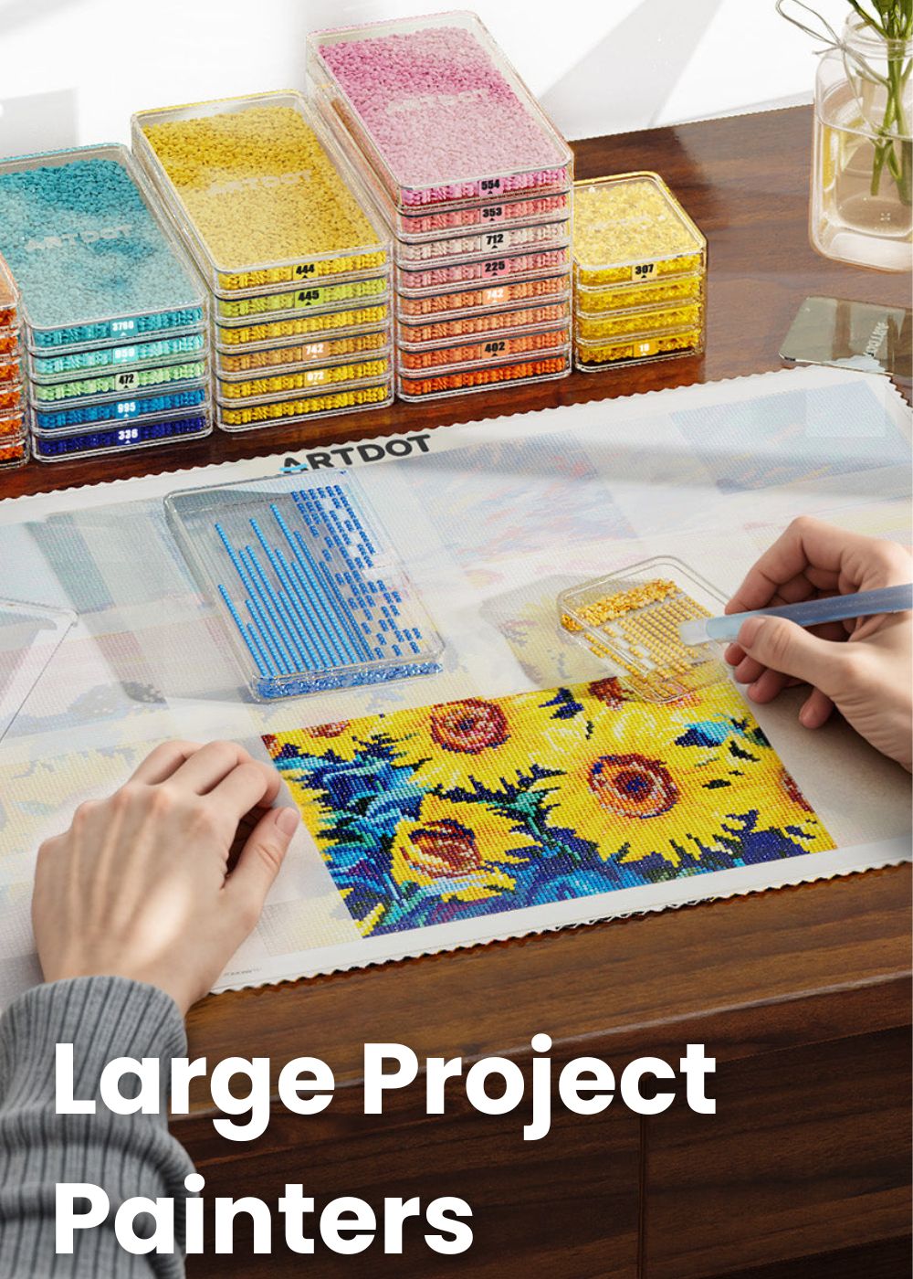 artdot diamond painting trays for large project painters