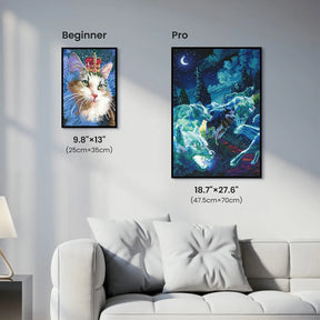 Ancestral Run, Fantastic Animal Large Diamond Painting Kit (Square Drills, 18.7"×27.6") ARTDOT