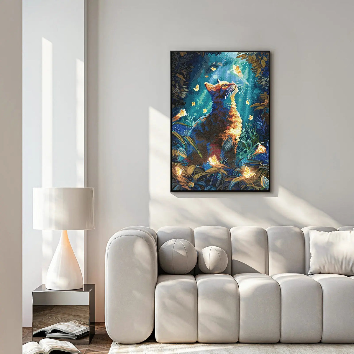Butterfly Cat, Fantastic Animal Large Diamond Painting Kit (Square Drills, 18.7"×27.6") ARTDOT
