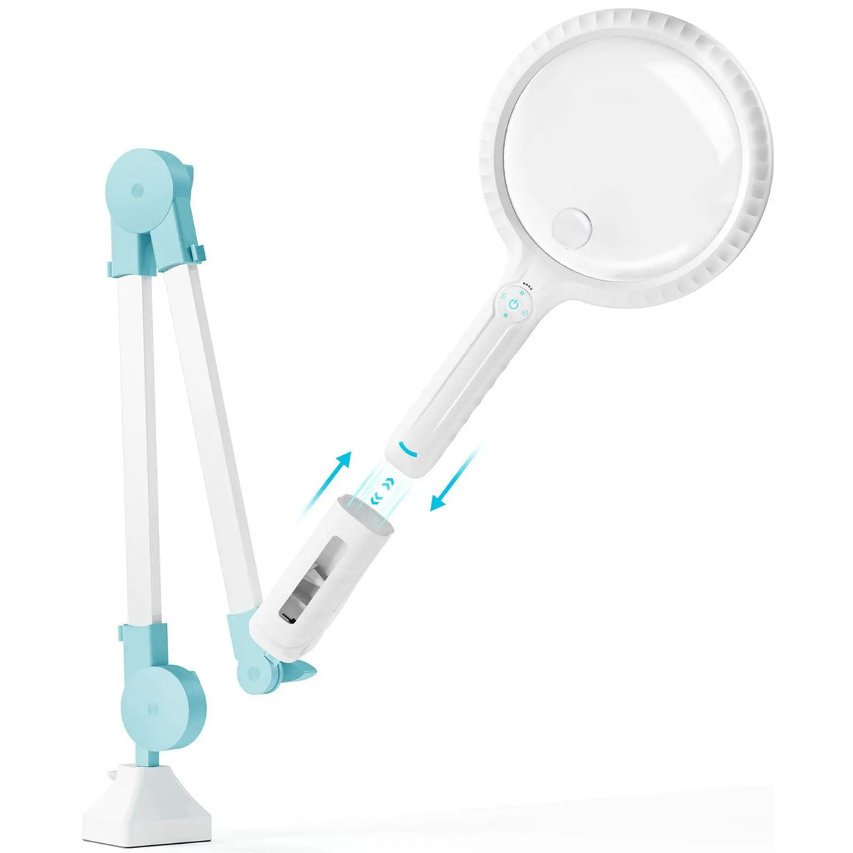 Detachable Magnifying Glass Lamp with Clamp ARTDOT