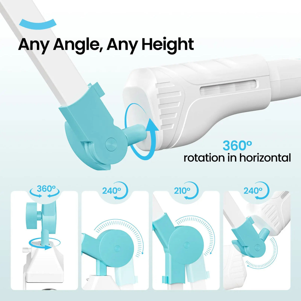 Detachable Magnifying Glass Lamp with Clamp ARTDOT