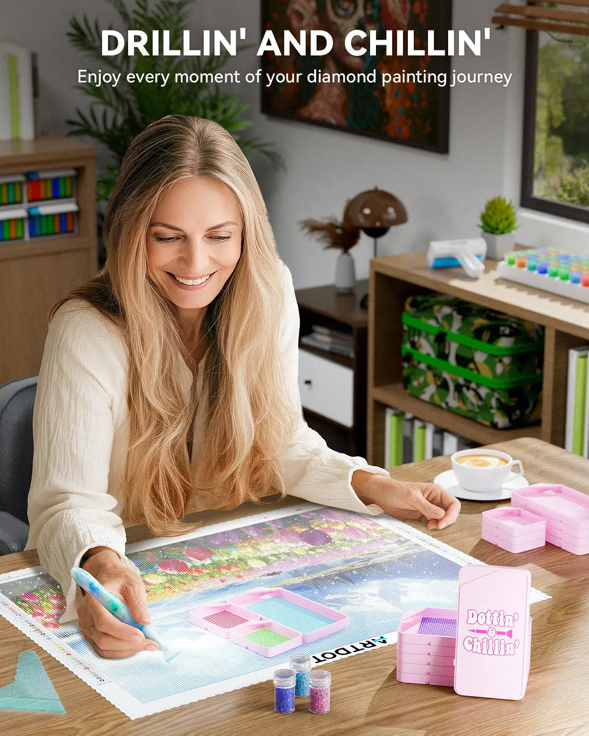 Artdot Diamond Painting Trays Kit 10 pieces enjoy the diamond painting