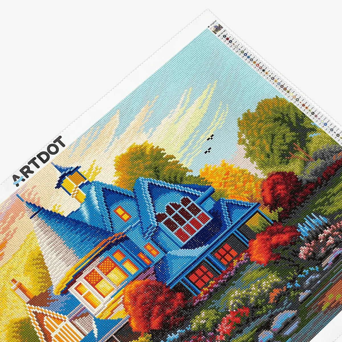Evening Glow, Idyllic Homes Large Diamond Painting Kit (Square Drills, 26.5"×18") ARTDOT