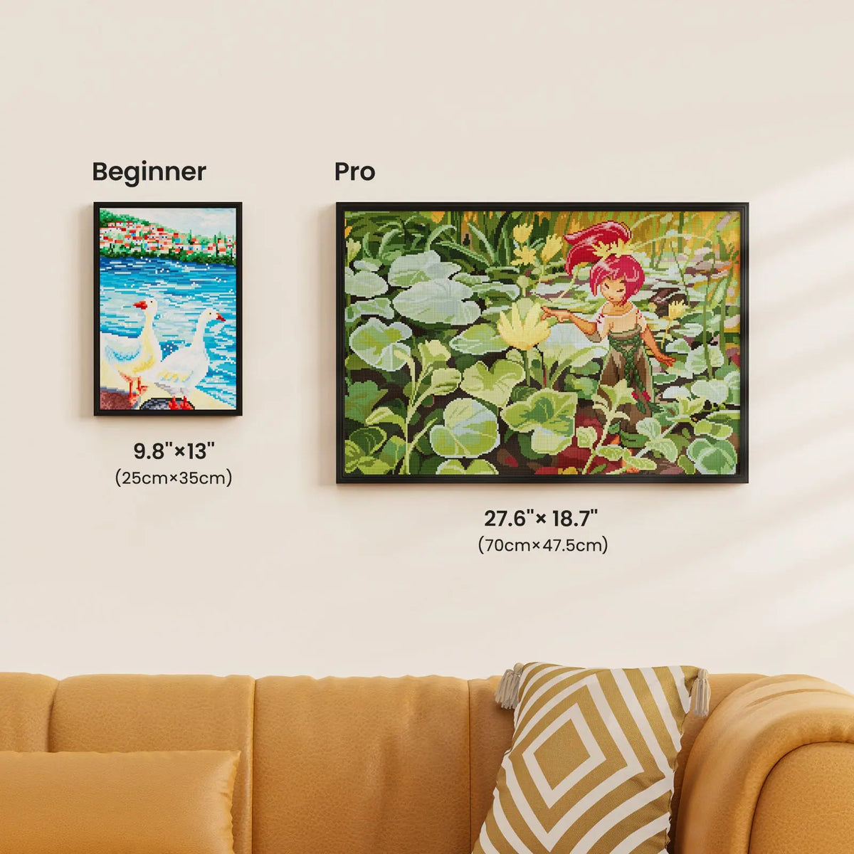 First Blooms, Large Pastoral Diamond Painting Kit, Square Drills