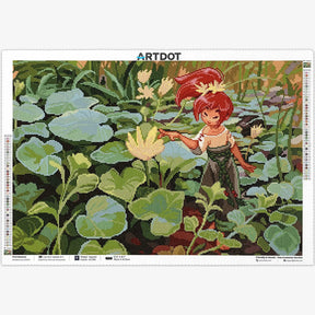 First Blooms, Large Pastoral Diamond Painting Kit, Square Drills