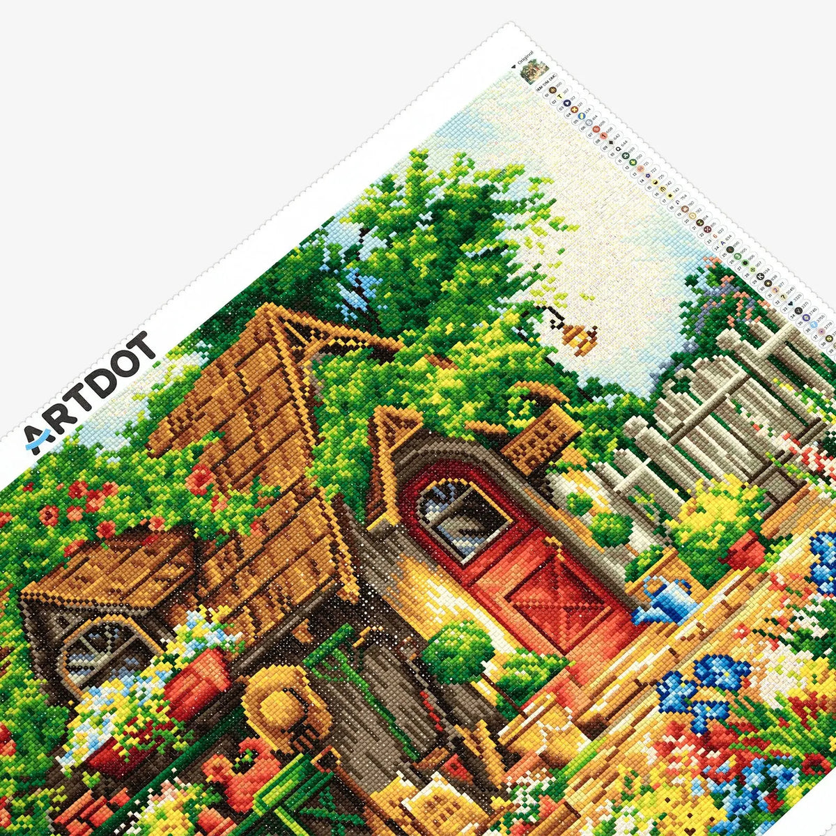 Gardener's Haven, Idyllic Homes Large Diamond Painting Kit (Square Drills, 26.5"×18") ARTDOT