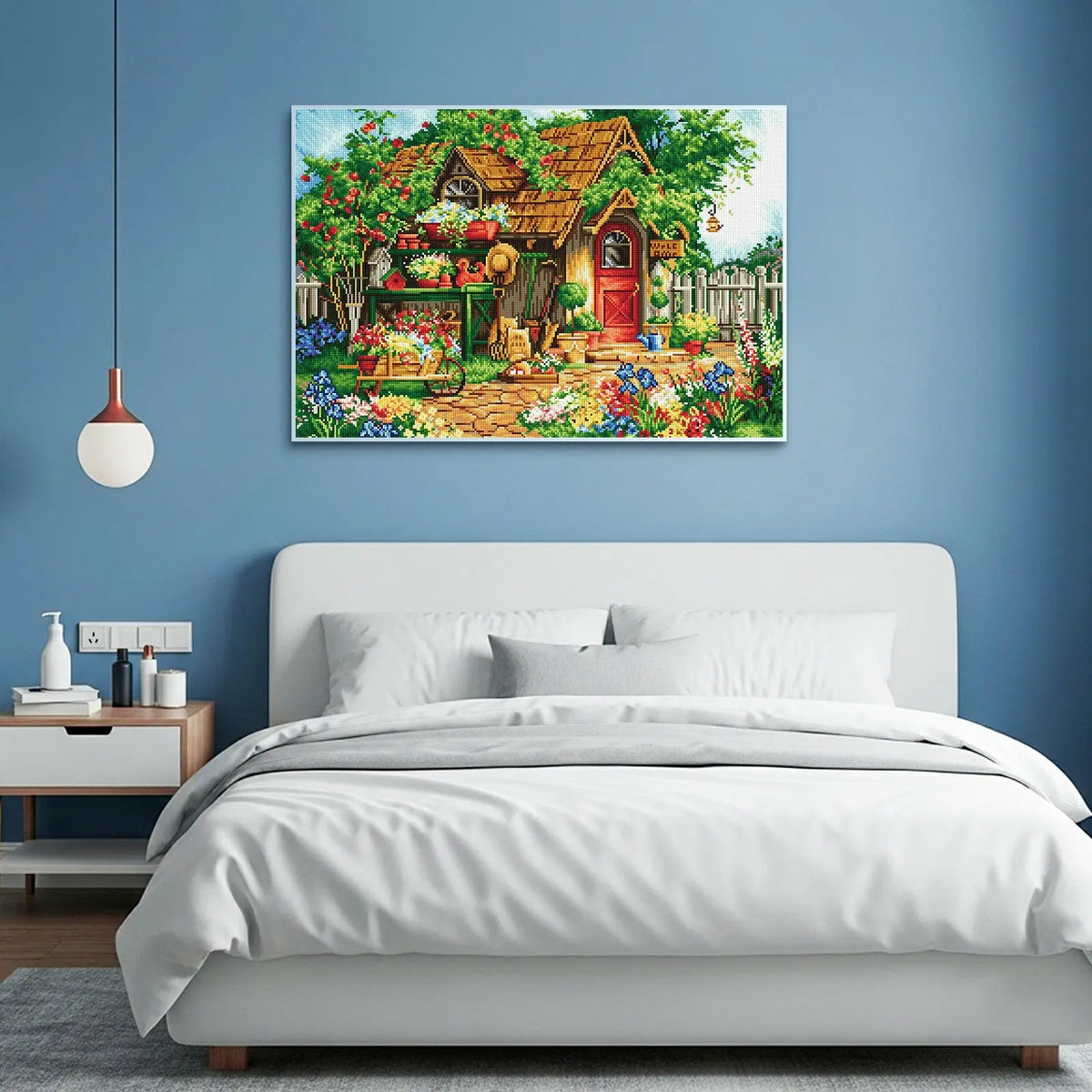 Gardener's Haven, Idyllic Homes Large Diamond Painting Kit (Square Drills, 26.5"×18") ARTDOT