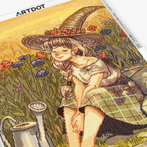 In the Sun, Large Pastoral Diamond Painting Kit (Square Drills, 18.7"×27.6")