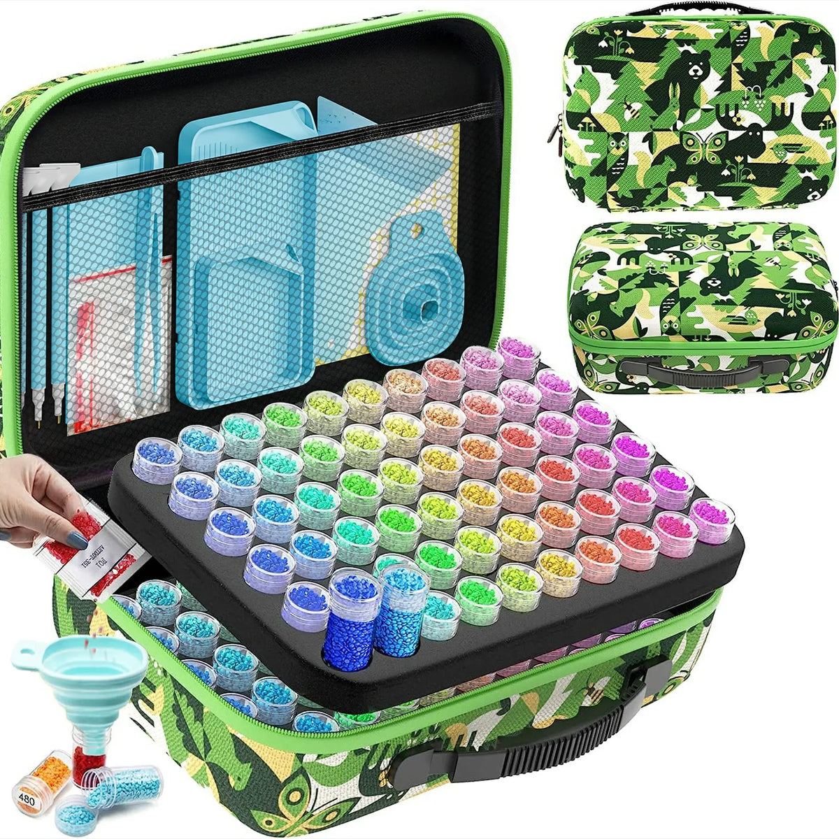 Medium Size 120 Containers Diamond Painting Storage Case - ARTDOT