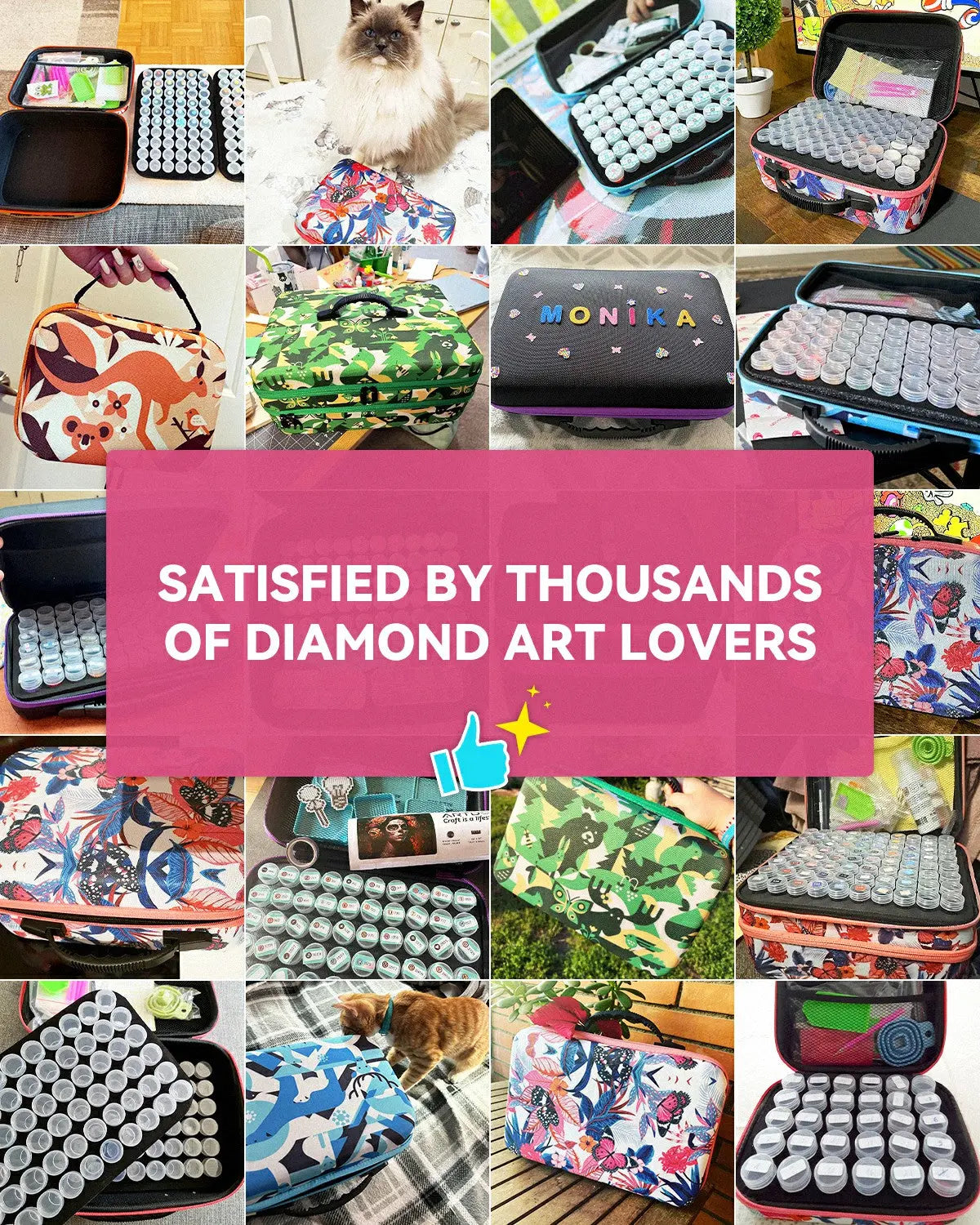Medium Size 120 Containers Diamond Painting Storage Case - ARTDOT