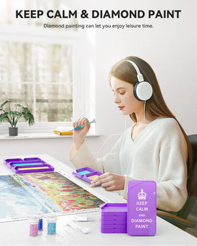 Purple Diamond Painting Trays Kit - ARTDOT