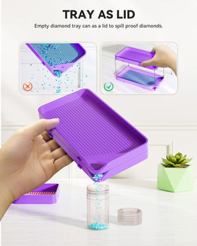 Purple Diamond Painting Trays Kit - ARTDOT