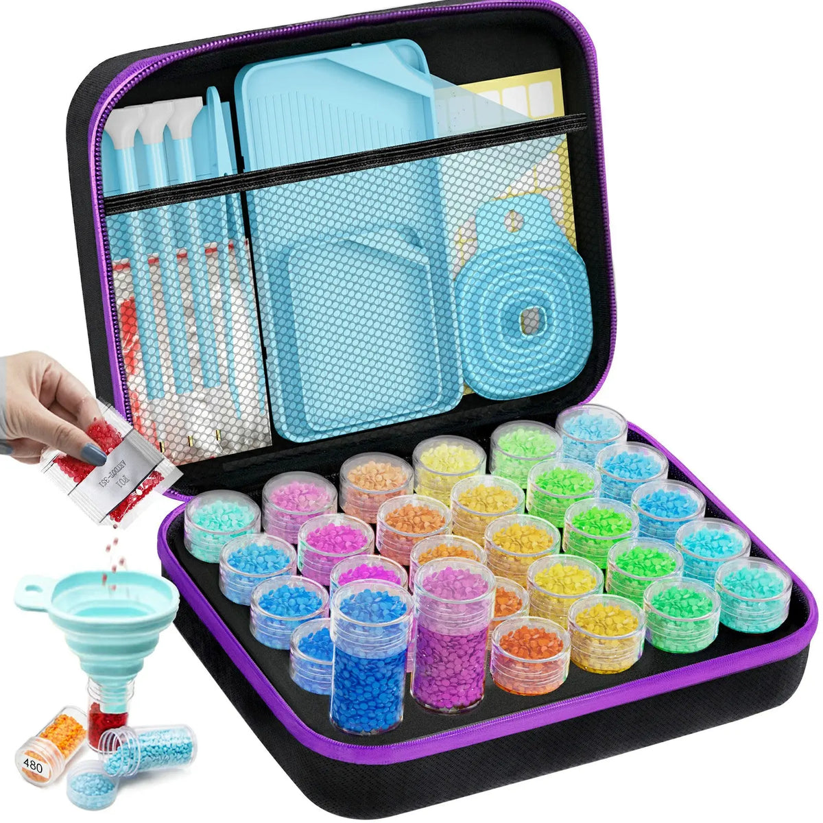 Small Size 30 Containers Diamond Painting Storage Case - ARTDOT