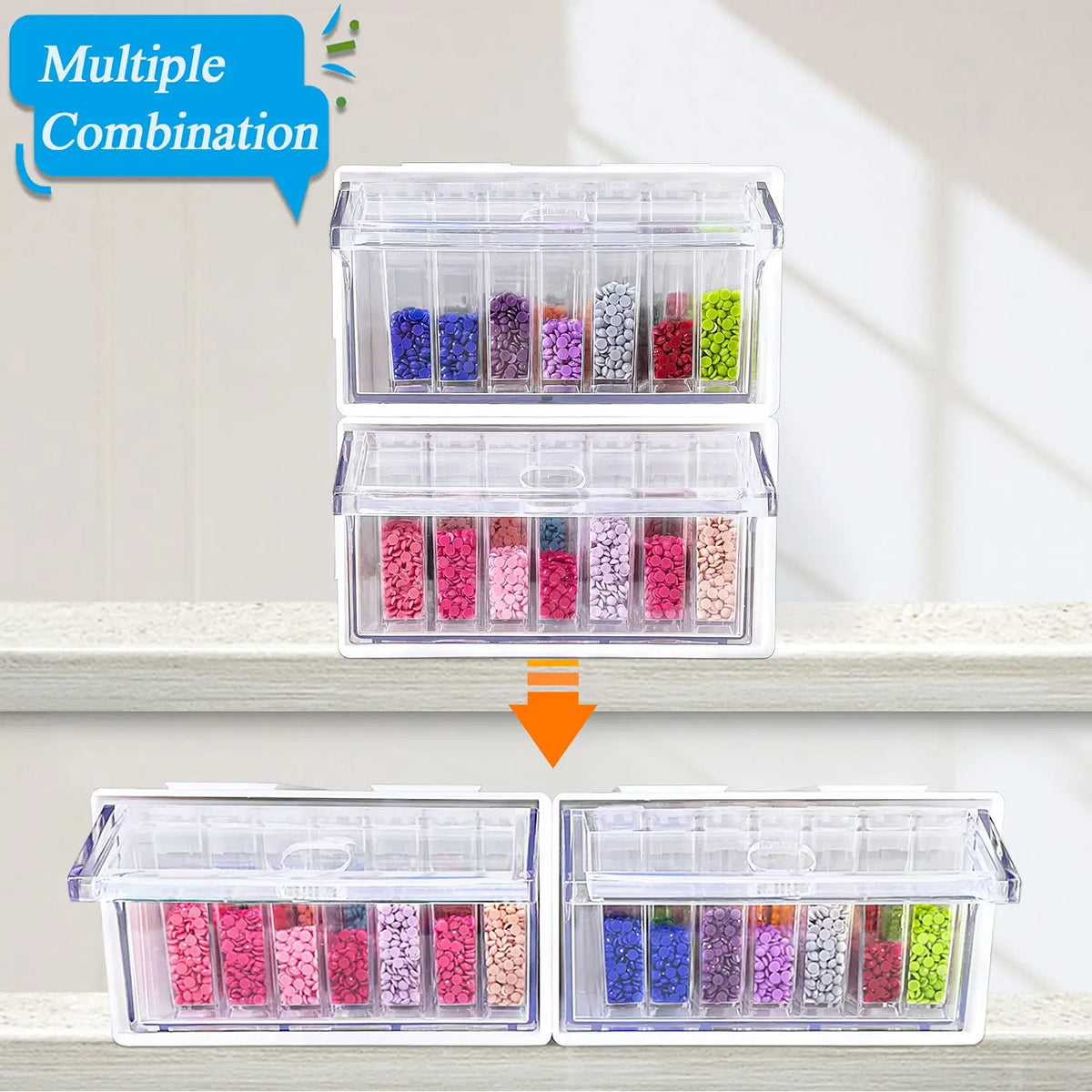 Stackable Storage Containers for Diamond Art (Square) - ARTDOT
