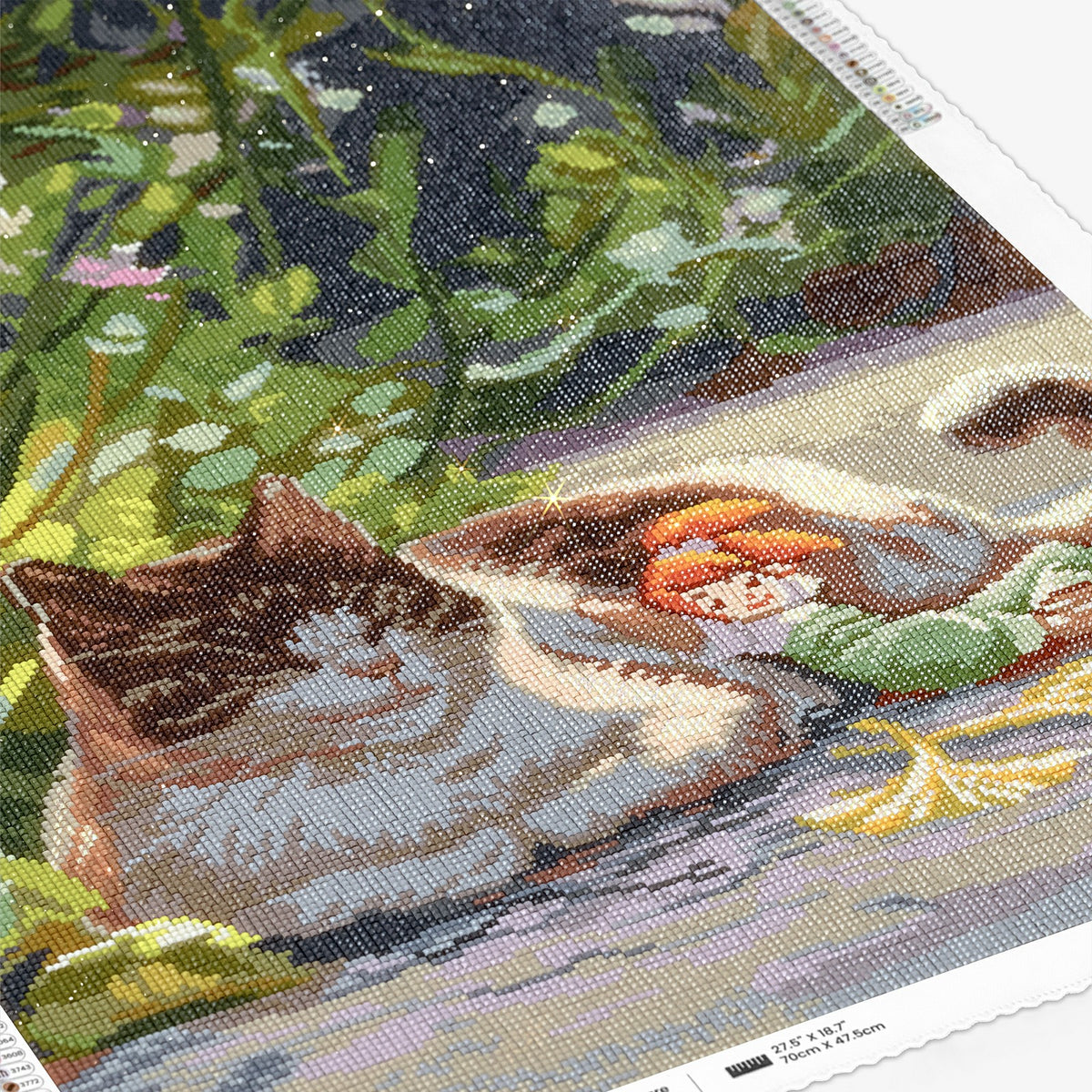 Warm in the Sun, Large Pastoral Diamond Painting Kit (Square Drills, 18.7"×27.6")