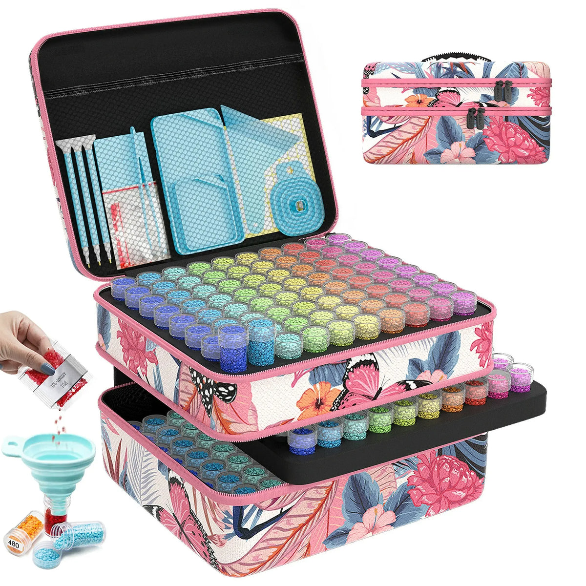 Medium Size 240 Containers Diamond Painting Storage Case - ARTDOT