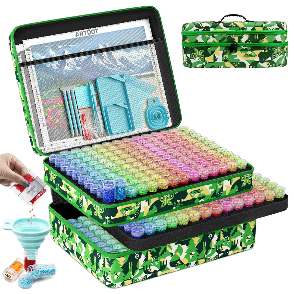 Medium Size 420 Containers Diamond Painting Storage Case - ARTDOT