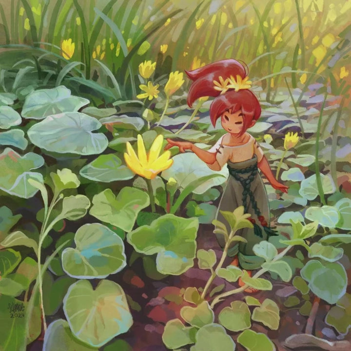 First blooms in painting